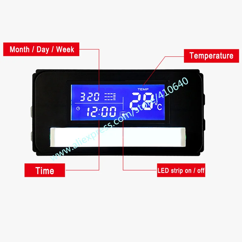 

Trumsense K3014A 10 Pcs Mirror Time Temperature Date Display Touch Switch for Washroom Bedroom Sitting Room Smart LED Mirror