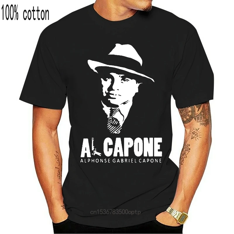

New Al Capone Gangster Mafia Legend 01 T Shirt Top Tee 100% Cotton Humor Men Crewneck Tee Shirts