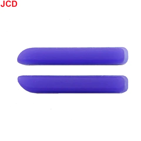 JCD 2 комплекта замены для консоли 3DS, верхняя часть ЖК-экрана, передняя резиновая крышка на ножках, нижняя кнопка, задняя крышка, резиновая