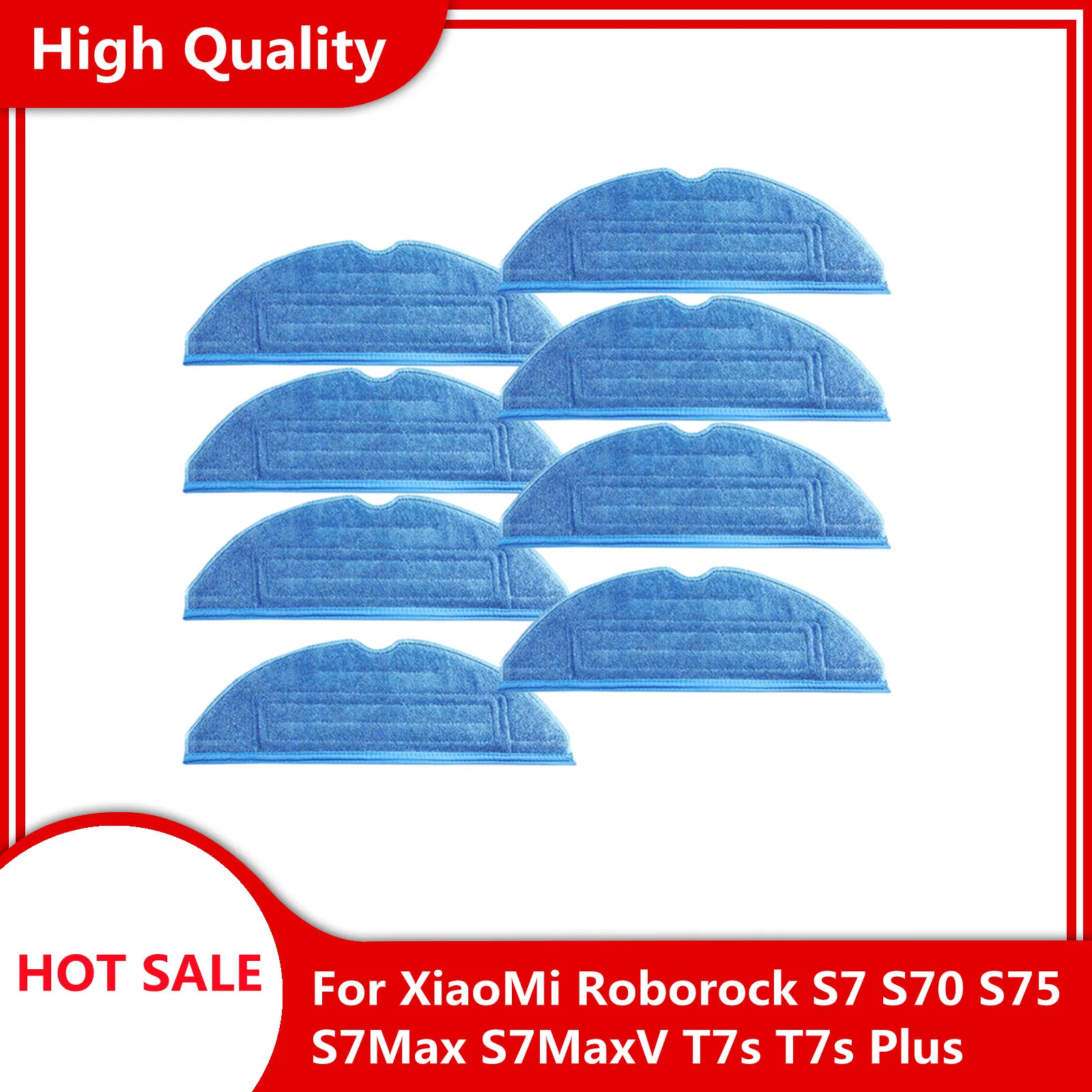 Насадка для швабры для робота-пылесоса XiaoMi Roborock S7, S70, S75, S7Max, S7MaxV, T7s, T7s Plus, тряпки для швабры, детали, тряпки для швабры, аксессуары