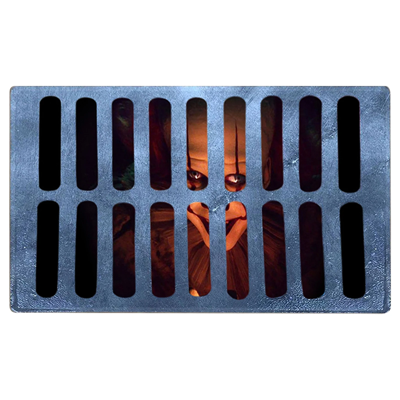 

3D Sewer Manhole Cover Horror Home Carpet Clown Trap Visual Carpet Living Room Bedroom Outdoor Floor Mat Halloween Decoration