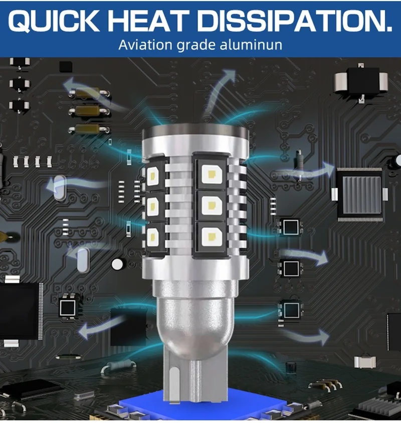 T15 светодиодная лампа резервного света CANBUS без ошибок 3838 чип 16SMD для OSRAM 921 912 W16W стоп-сигнал резервный задний фонарь 12 В (art.: 3920ccce90f53) - 3920ccce90f53