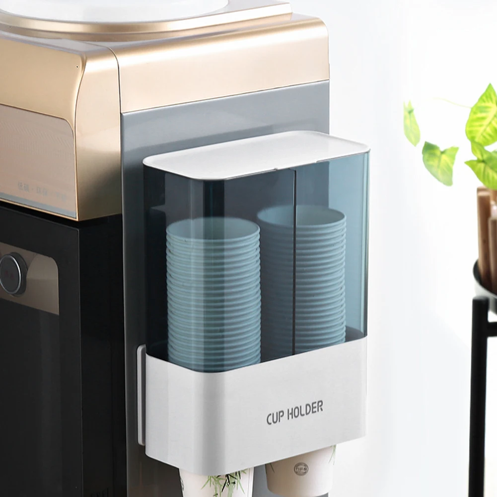 

Одноразовая бумага, пластиковый держатель для стаканов, для водяного диспенсера, настенная Автоматическая стойка для хранения стаканов, ко...