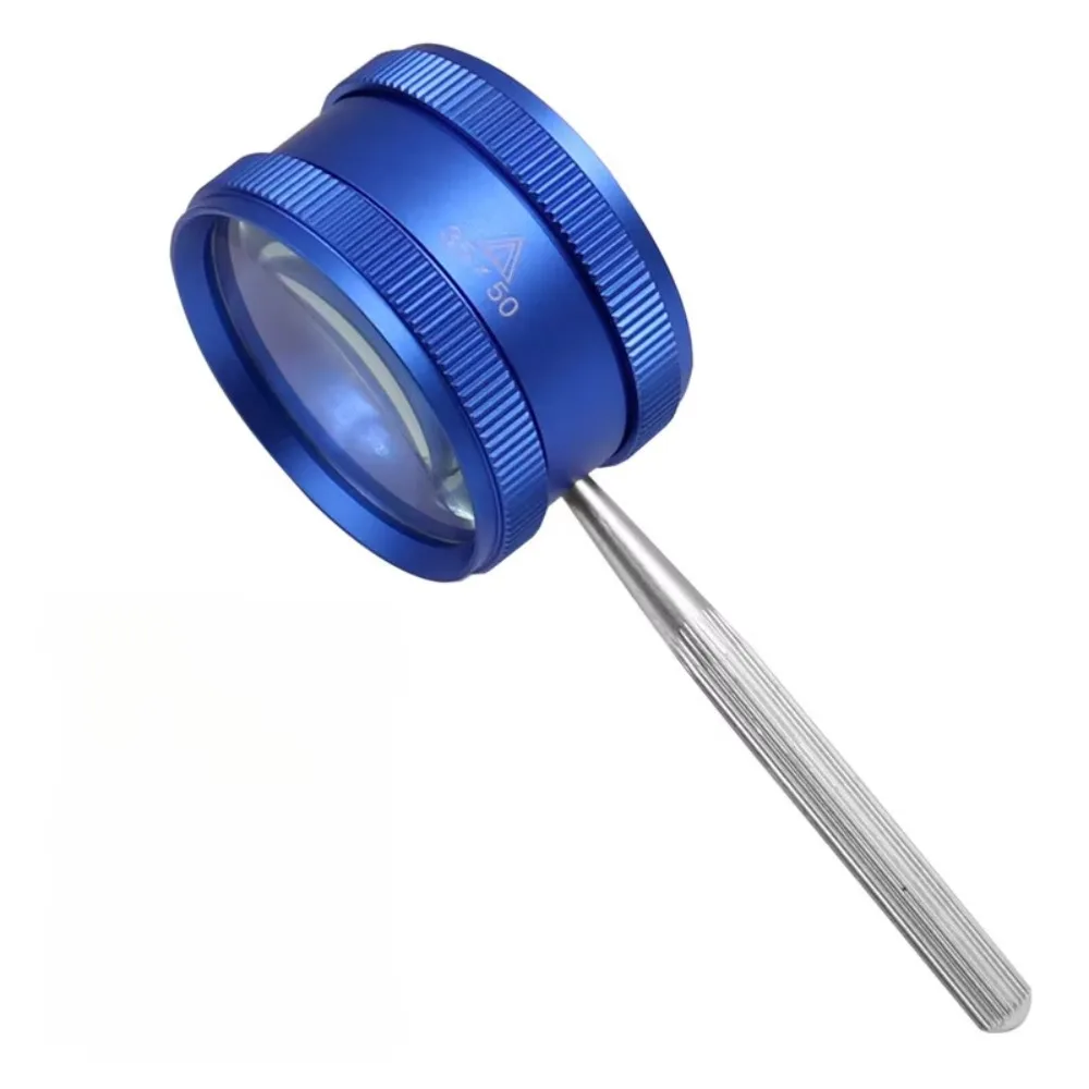 

Ручная лупа 35X со съемной ручкой, оптическая маленькая лупа, легко носить с собой, двухслойная увеличительная лупа