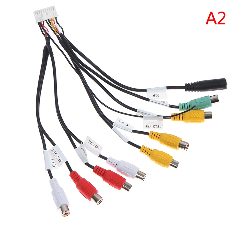 Автомобильные аксессуары для радио Android выходной провод RCA адаптер микрофона Aux-in