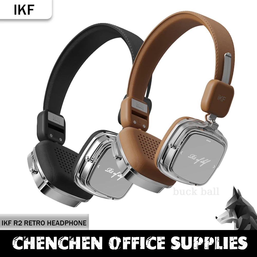 Беспроводные Bluetooth-наушники iKF R2 в стиле ретро с шумоподавлением