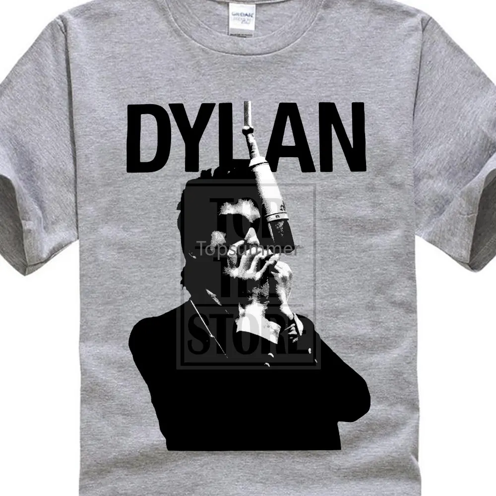

2017 Gilden T Shirt Cute Bob Dylan Harmonica Design Men'S T Shirt Boy Cool Tops Hipster Printed Summer T Shirt