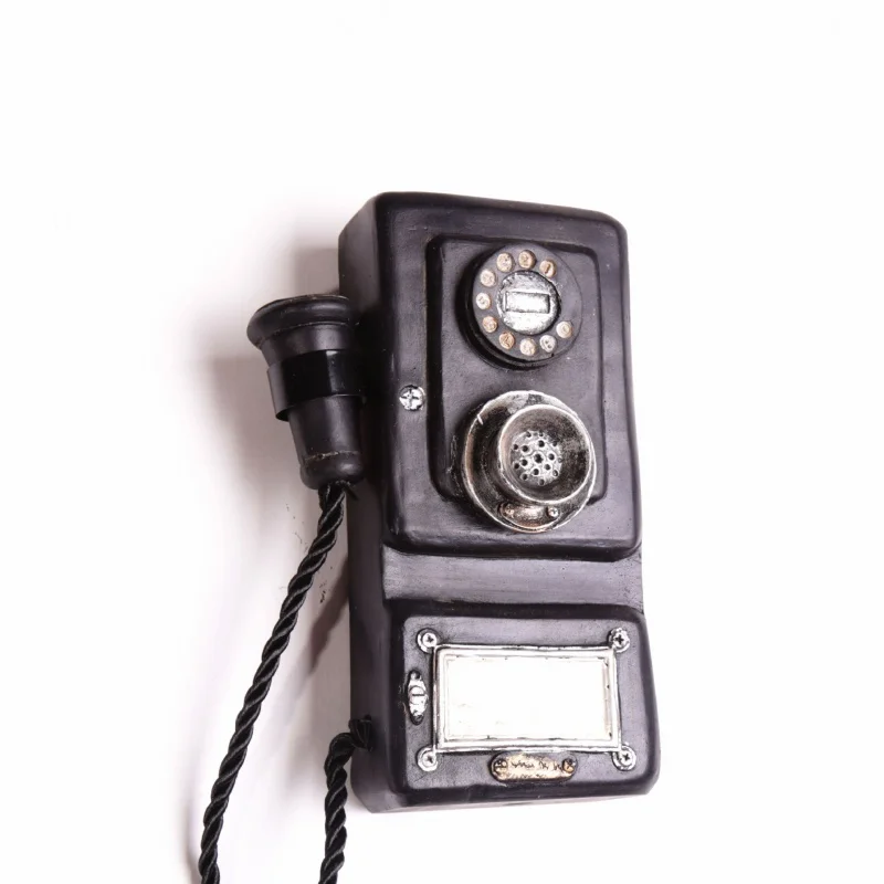 

Bar Style Vintage Retro Antique Finish Ornaments Wall-Mounted Telephone Model