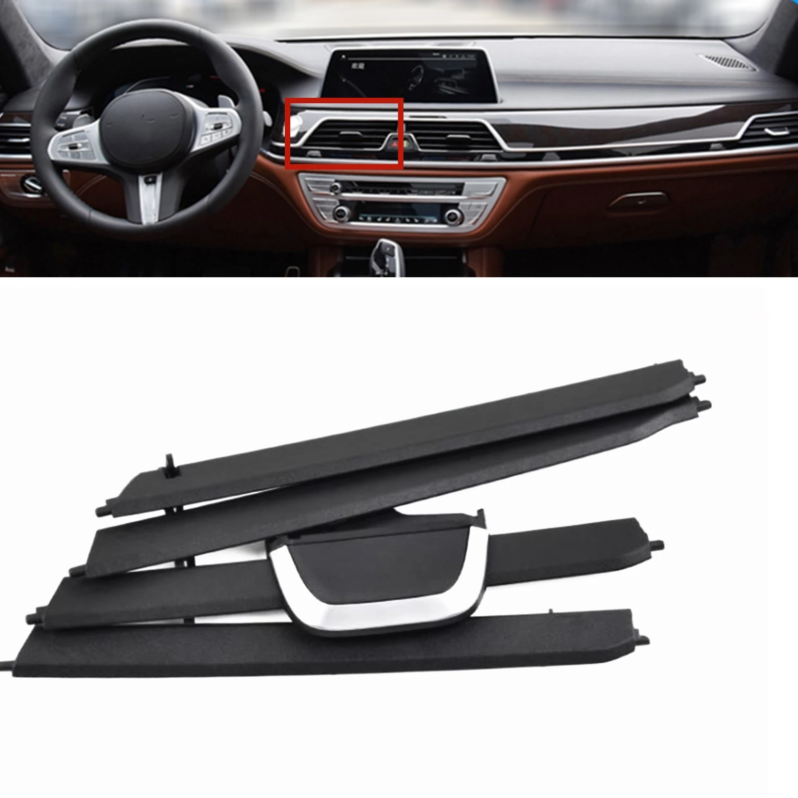 

A/C Air Vent Grille Outlet Trim Clips Mesh Repair Kit For BMW 7 Series G11 G12 2016-2022