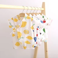 summer infant jumpsuit summer combed cotton cute printing baby romper lightweight and breathable newborn baby short sleeved