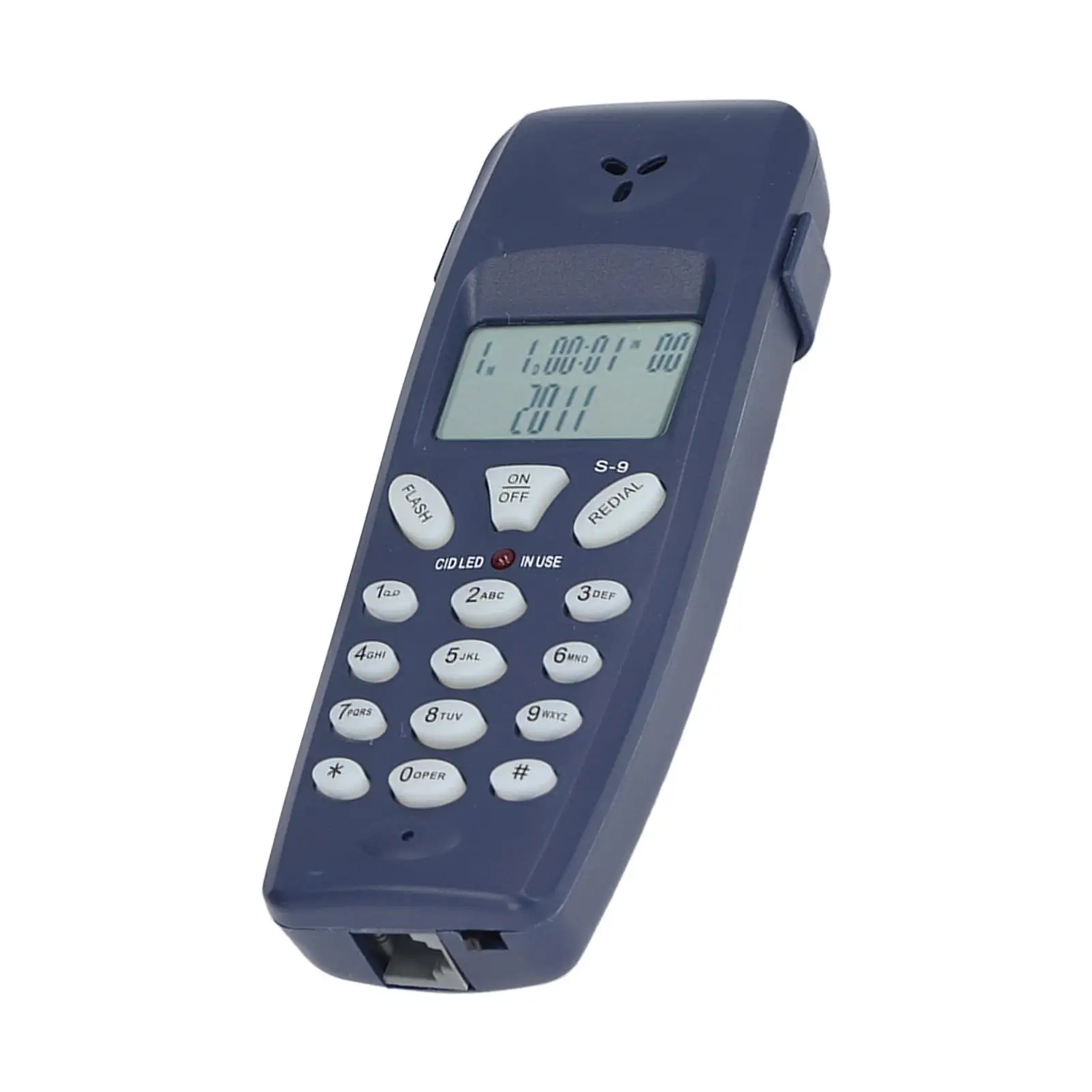 16-битный проводной стационарный телефон с ЖК-дисплеем FSK DTMF Проводной повторным