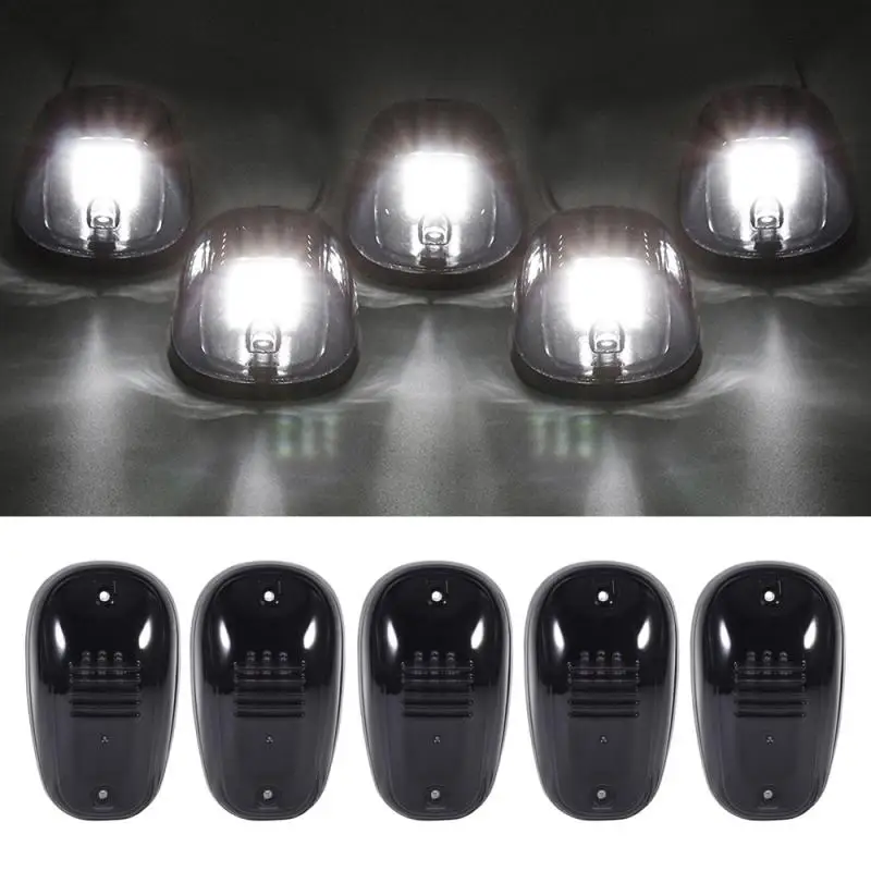 

Внешние автомобильные фонари, предупреждающие огни на крышу кабины, габаритные огни для 03-16 DODGE RAM, белые 9-Светодиодные лампы RO2, автомобильные аксессуары