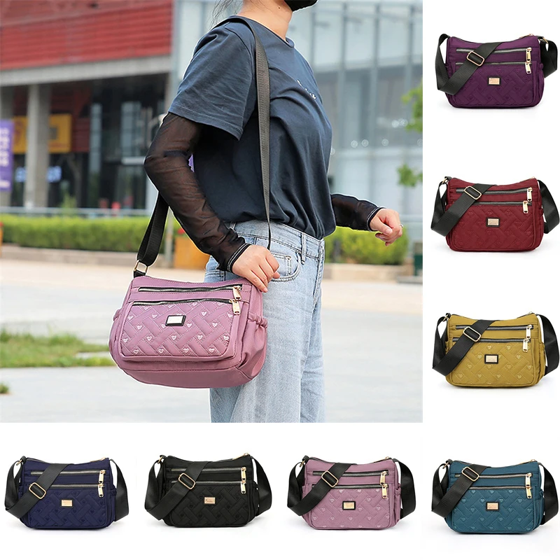 

Casual Crossbody Shoulder Bag for Women Bag Nylon Waterproof Messenger Bags For Lady Handbags Travel Canvas Bag Gift for Mom
