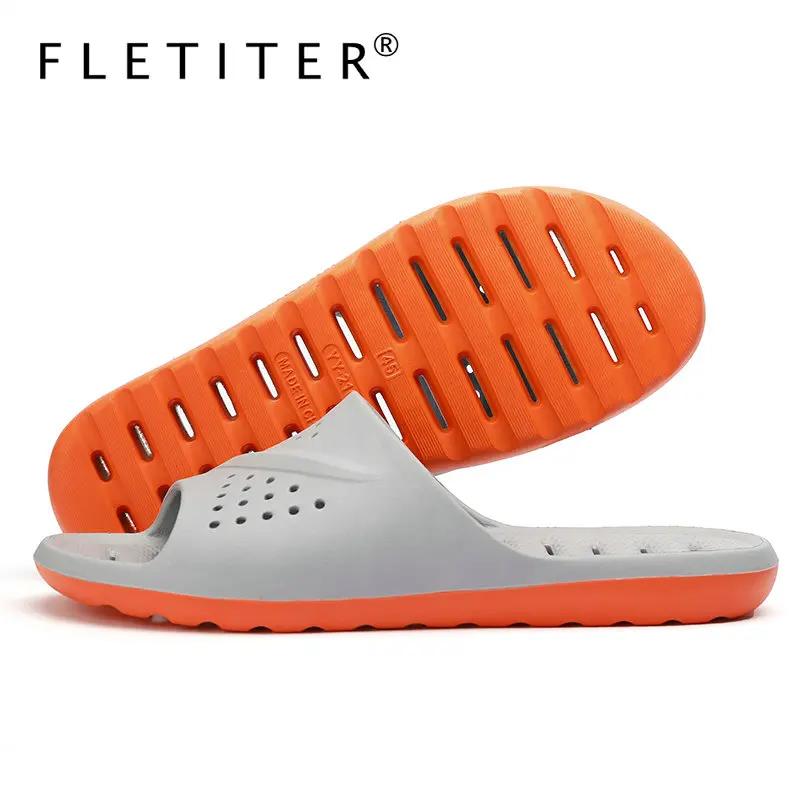 

EVA Men's Slippers Sofa Slides Men Sandals Soft indoor Bath Home slippers Women Sole Anti-slip Mute Summer shoes Big size 48