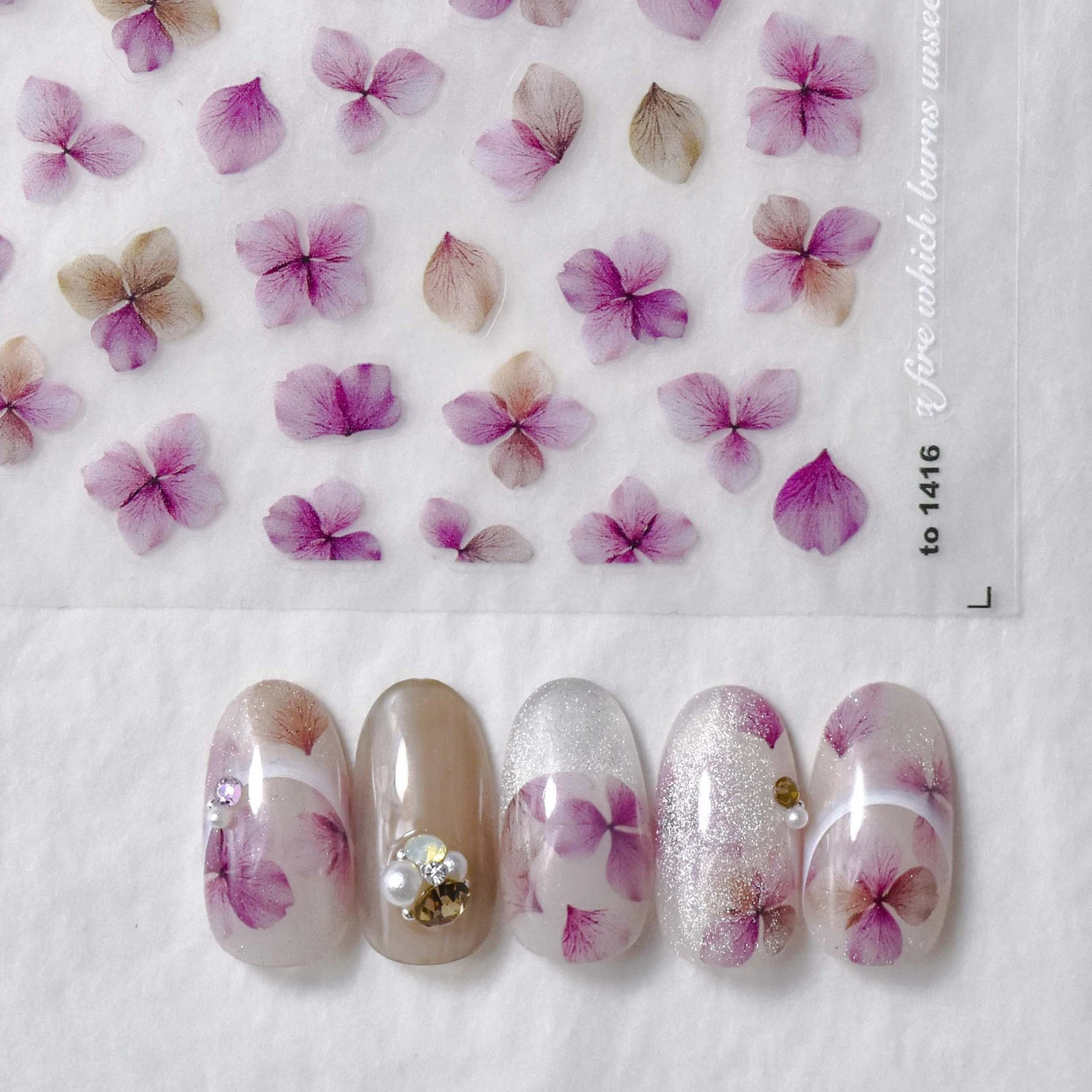 

DIY Elegant Translucent Flower 3D 5D Relief Self Adhesive Nail Art Decorations Stickers Manicure Decals Watercolour Makeup Party