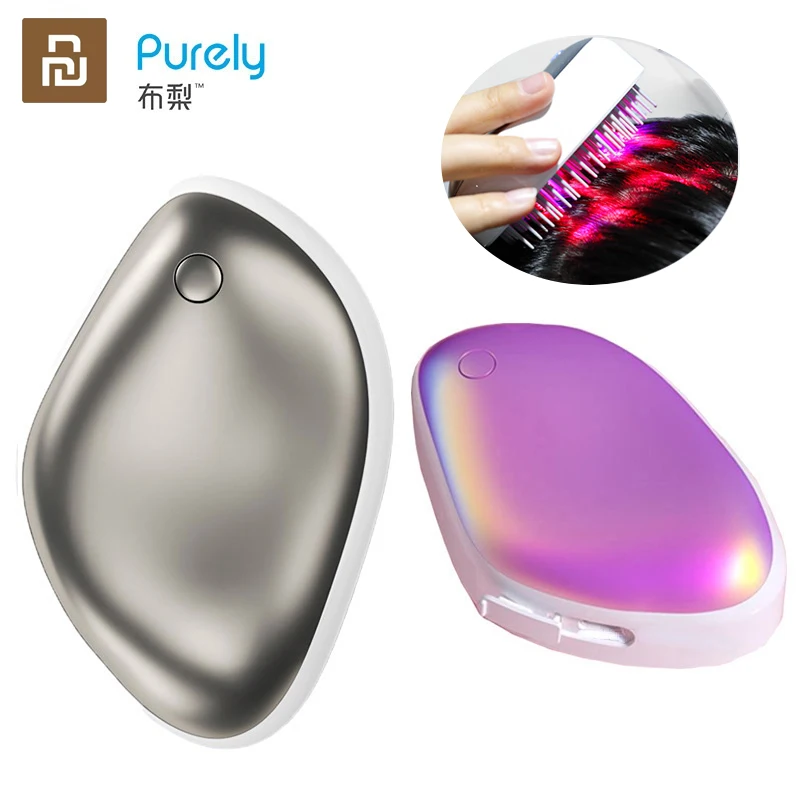 Электрическая лазерная расческа для волос YOUPIN LLLT для здорового роста, против выпадения волос, массажная Расческа для кожи головы, инструмент для роста волос Электрическая лазерная расческа для волос YOUPIN LLLT для здорового роста, против выпадения волос, массажная Расческа для кожи головы, инструмент для роста волос