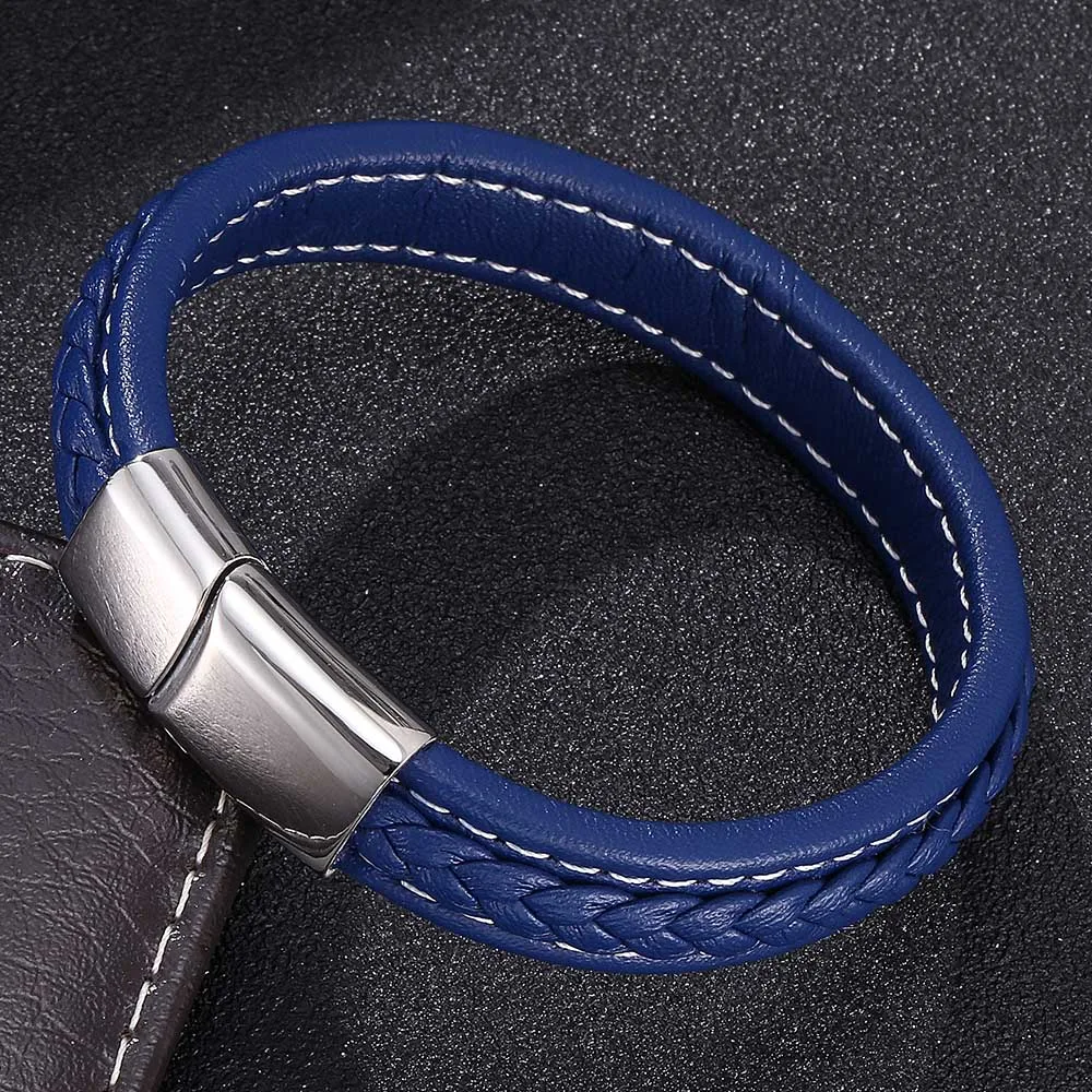 Браслеты FORTAFY ювелирные изделия модный кожаный браслет магнитные застежки из