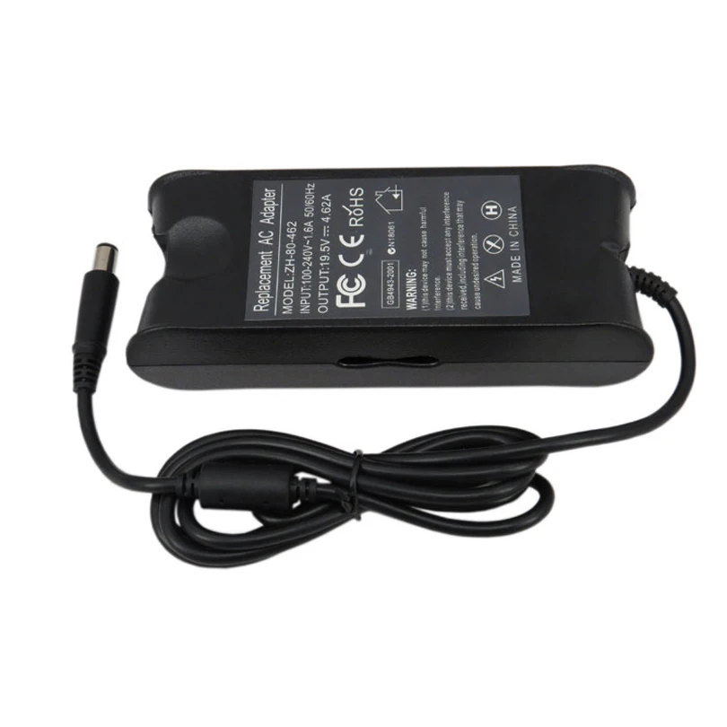 

19.5V 4.62A 90W AC power supply adapter charger for DELL AD-90195D PA-1900-01D3 DF266 M20 M60 M65 M70 7.4mm * 5.0mm