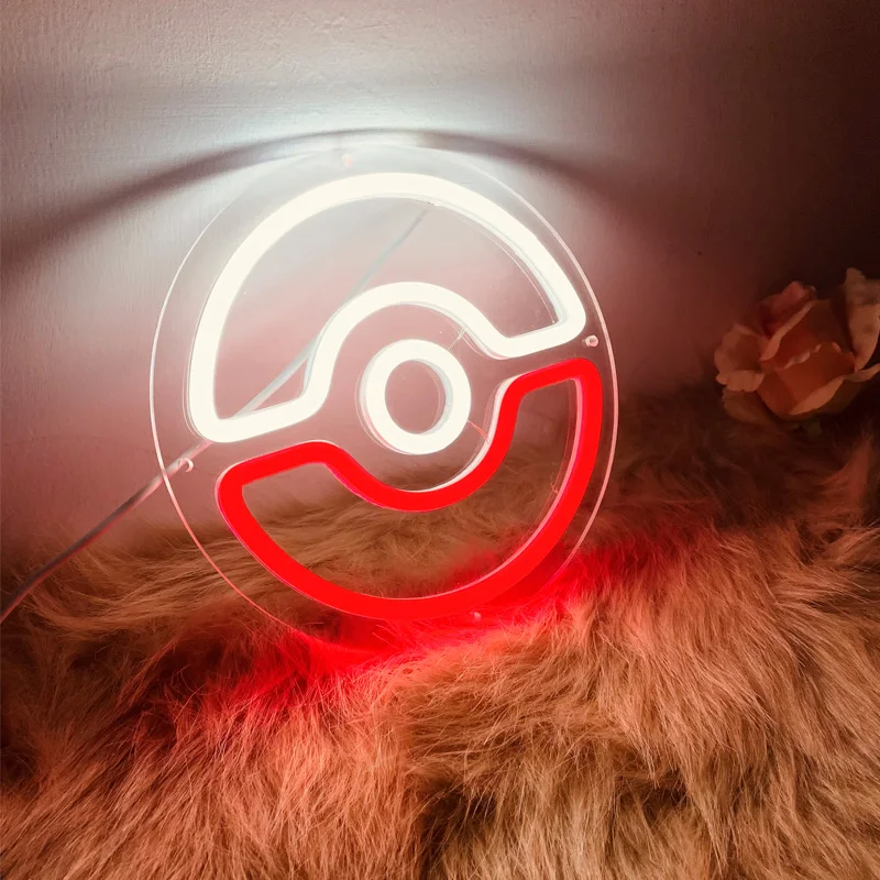 

Anime Cartoon Game Room Ball Neon for Switch LED Neon Sign Light Decor Night Lamp for Bar Children To The Room Decoration