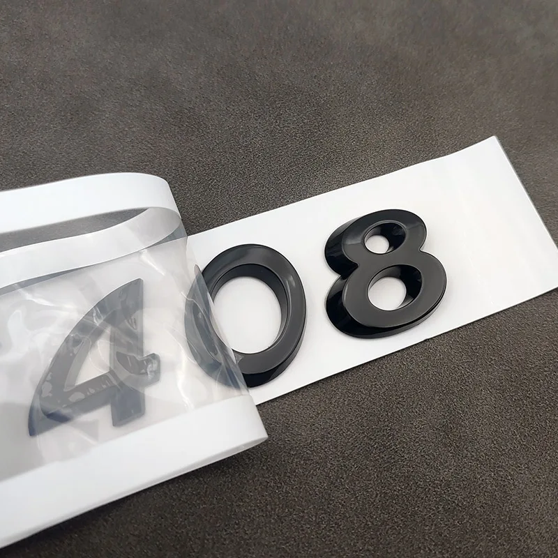 3D ABS хромированный серебристый черный Автомобильный задний багажник с номером