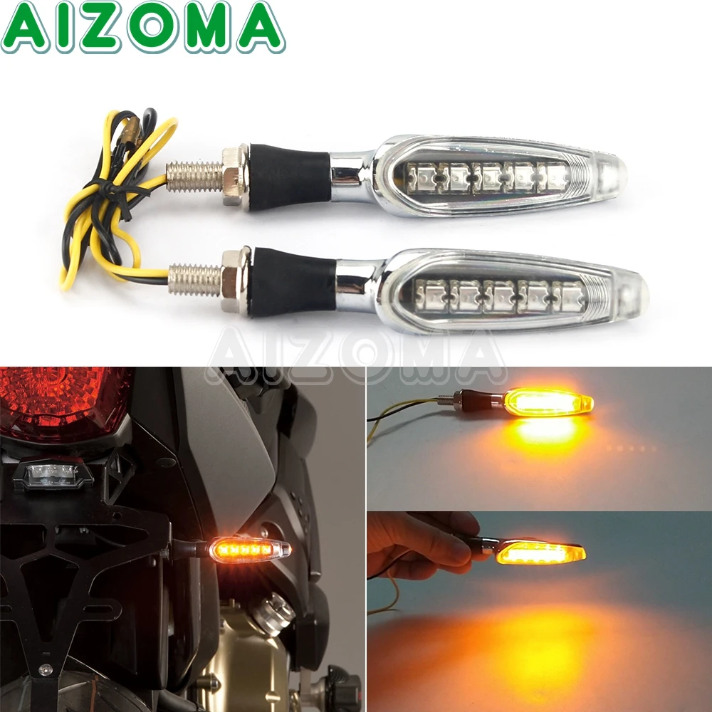 

Светодиодный указатель поворота для мотоцикла, 8 мм, индикатор M8 для кроссовых велосипедов, для двух видов спорта, Honda, Suzuki, Kawasaki, Yamaha, Hyosung, ...