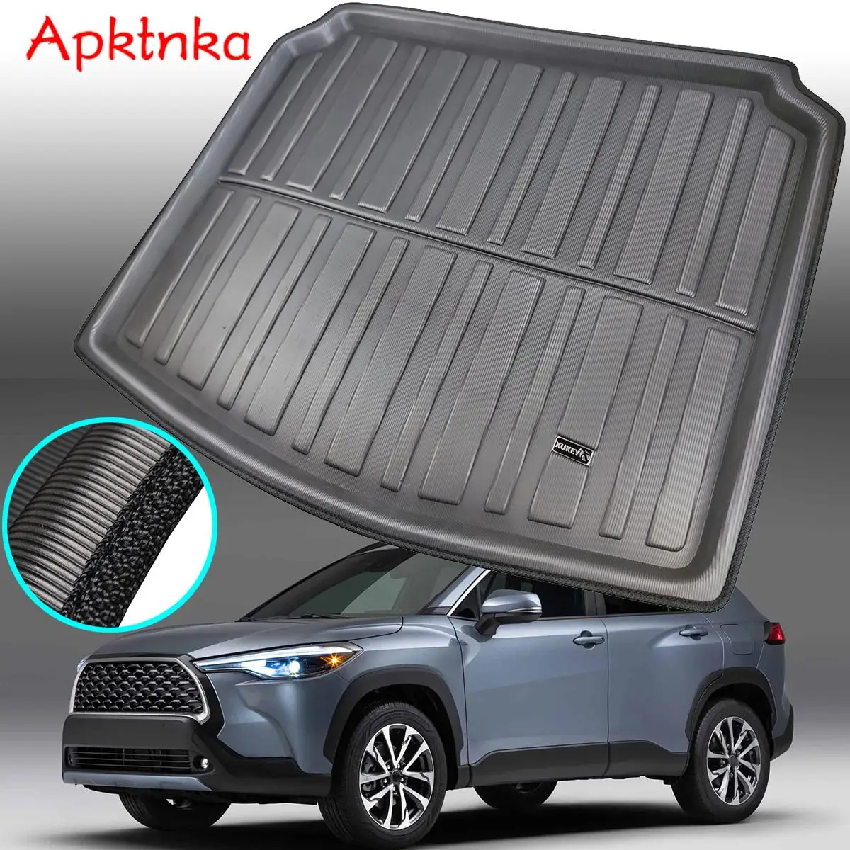 

Tailored Boot Cargo Liner For Toyota Corolla Cross SUV XG10 2020 2021 2022 2023 Rear Trunk Floor Mat Tray Carpet Heavy Duty