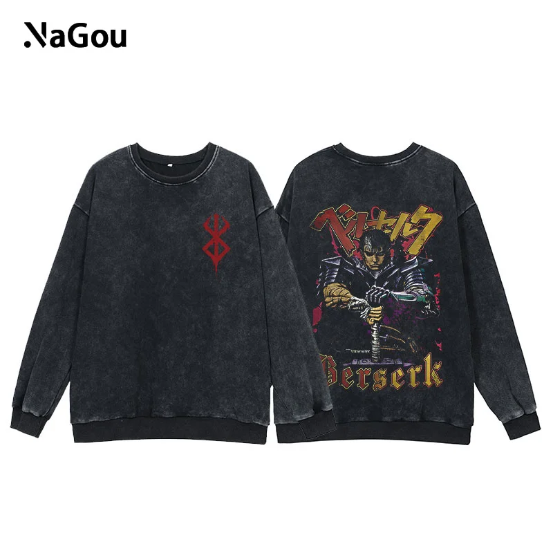 

Свитшот мужской/женский оверсайз в винтажном стиле с круглым вырезом