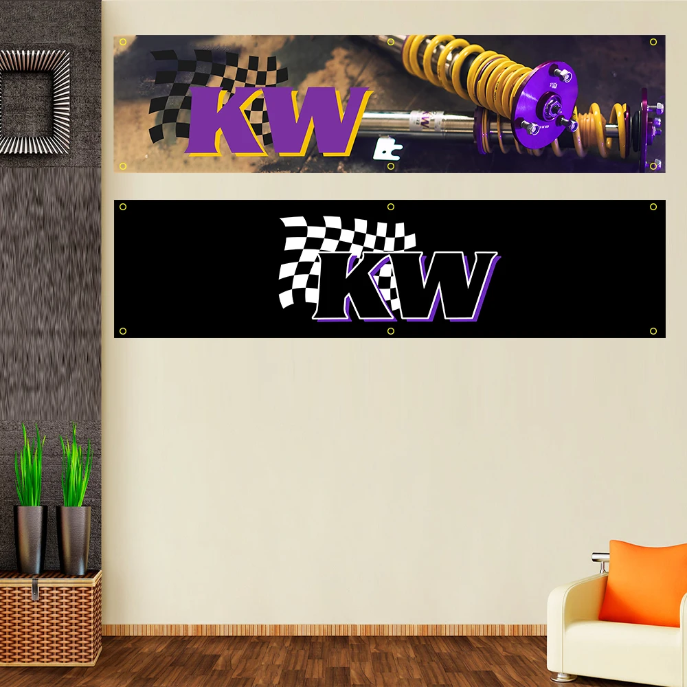 ZXBanner 2x8 Fts KW ПОДВЕСКИ автозапчасти баннер флаг полиэстер печатный гараж или