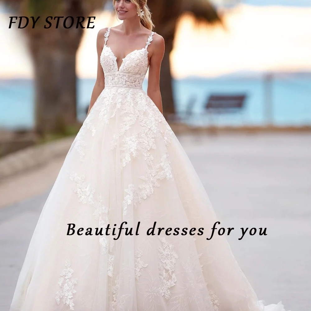 

FDY Store Camisole A-line Zipper Up Court Train Backless Courtryside Wedding Suitable Dresses On Request Bespoke Occasion