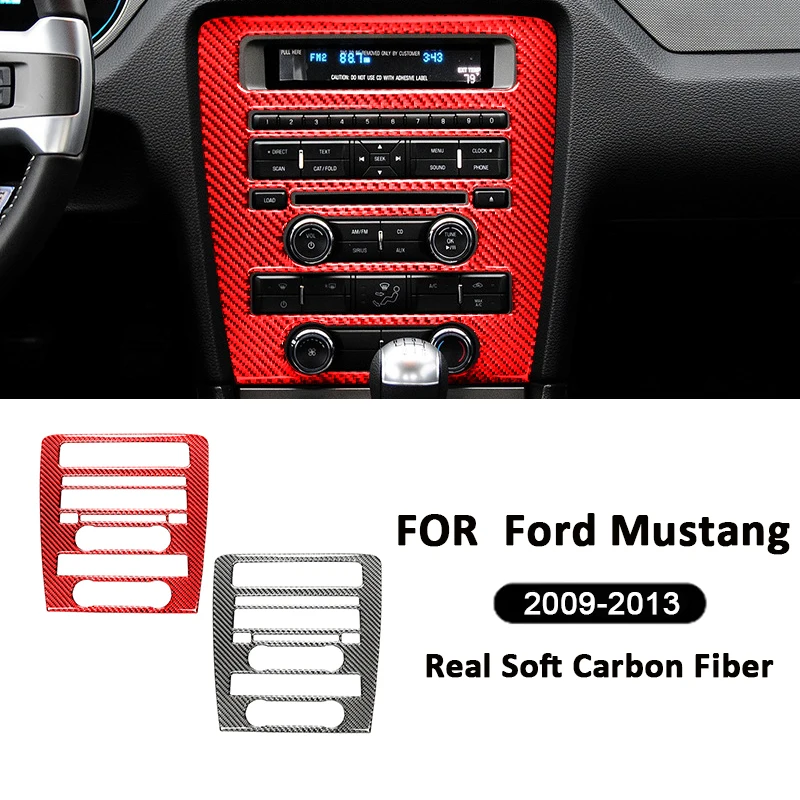 Для Ford Mustang 2009-2013 Автомобильный Центральный интерьер из углеродного волокна GPS
