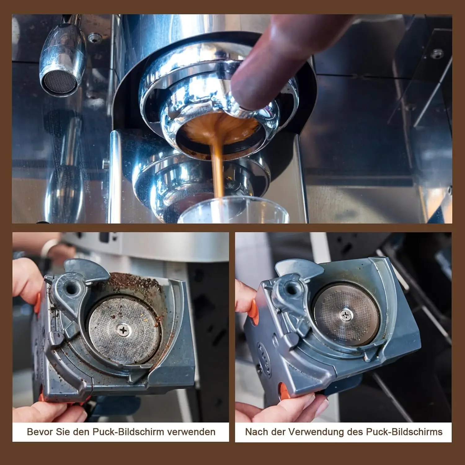 Набор кофейных кистей многоразовый семейный набор включает деревянную