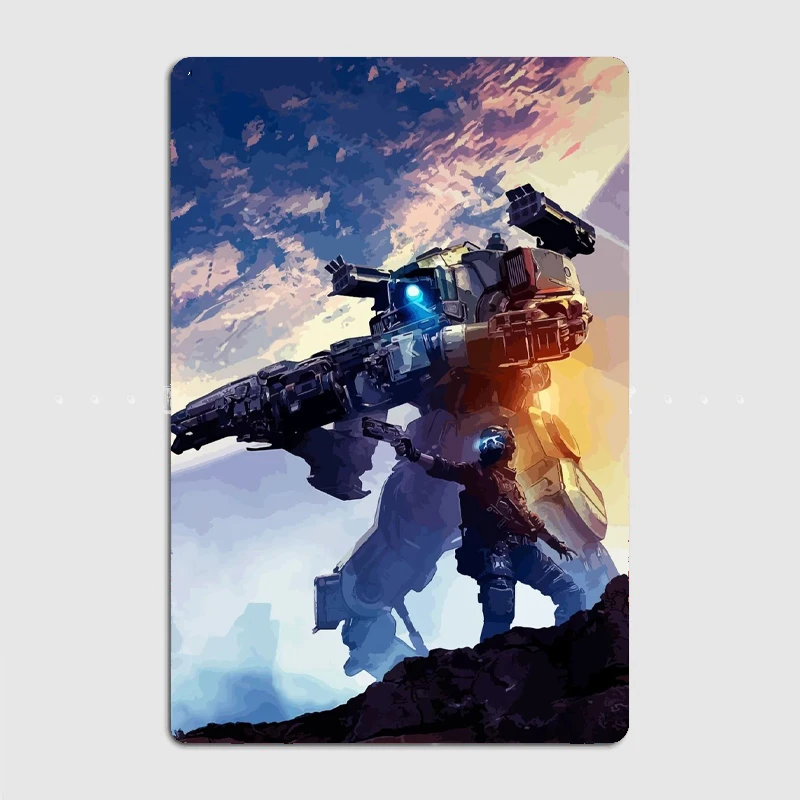 

Titanfall 2 Metal Plaque Garage Club Wall Plaque Club Home Funny Tin Sign Poster