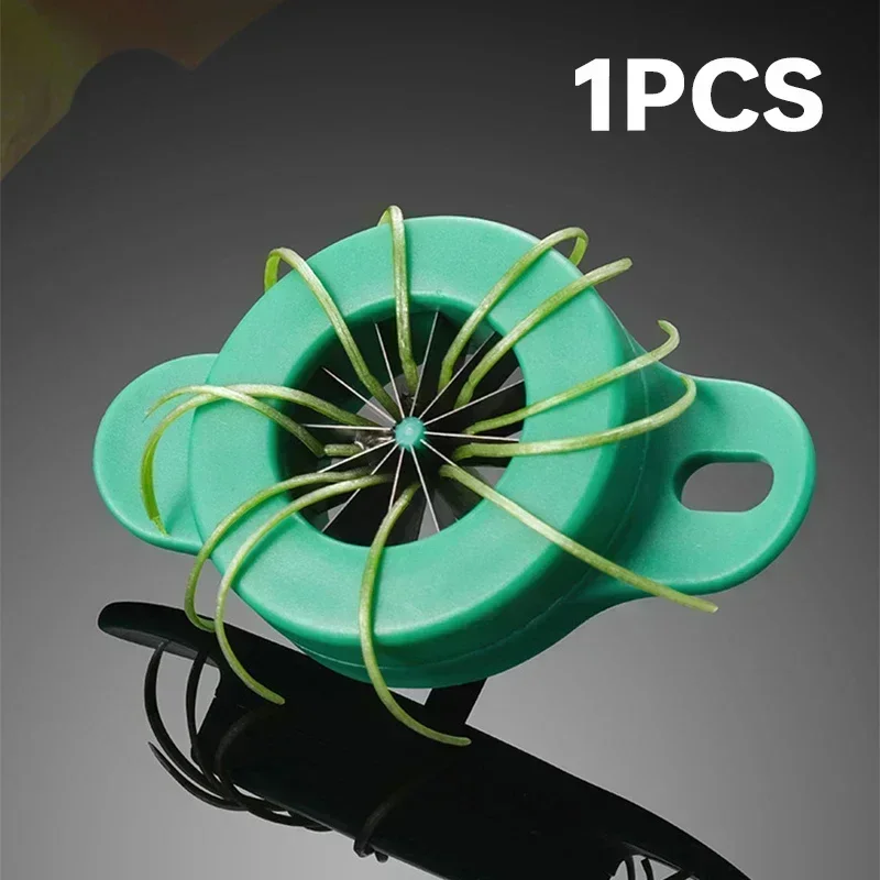 

Резак для зеленого лука, сверхтонкая резак для лука, цветов, измельченная терка, легкая ручная измельчитель овощей, мини-кухонные аксессуары