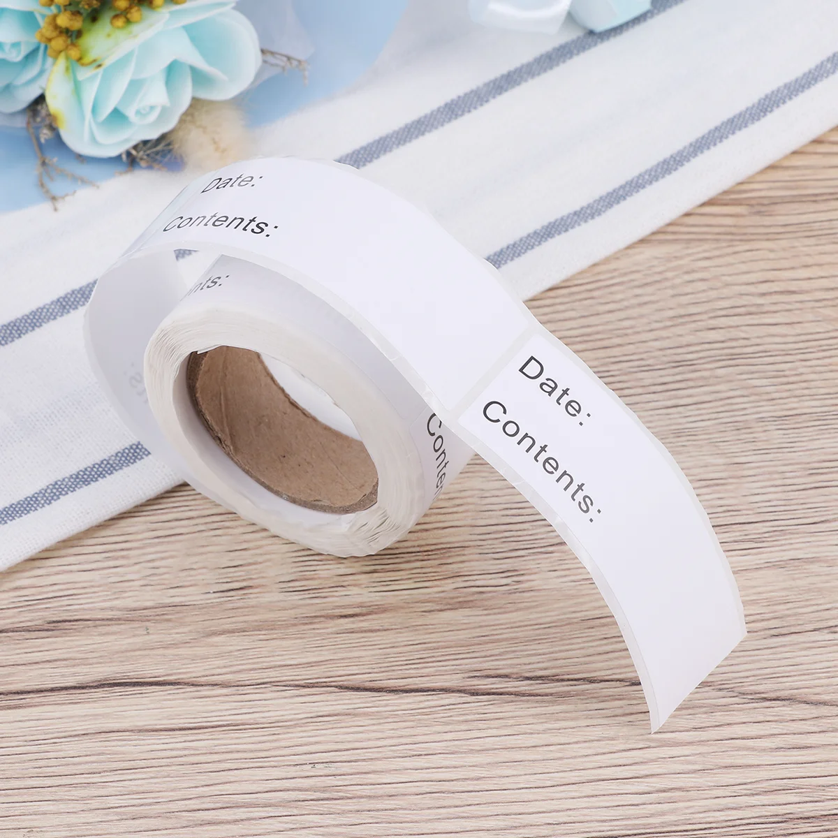

125 Pcs/Roll White Label Freezer Sticker Labels Blank Food for Containers Stickers Hand Soap