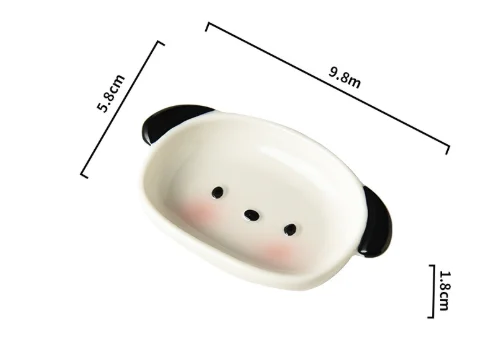 Керамическая тарелка для хлеба в форме собаки