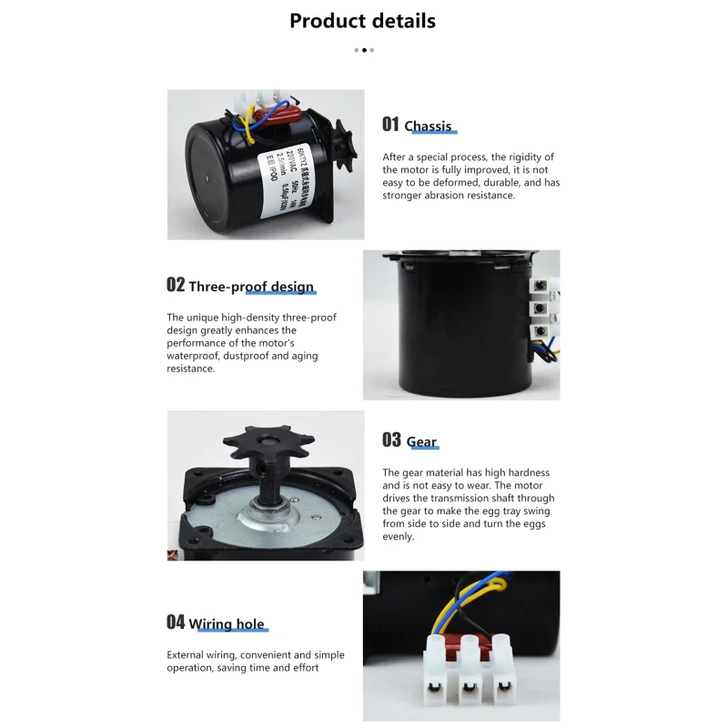 N0HB поворотник для куриных яиц сменные аксессуары компоненты фермы инкубатор