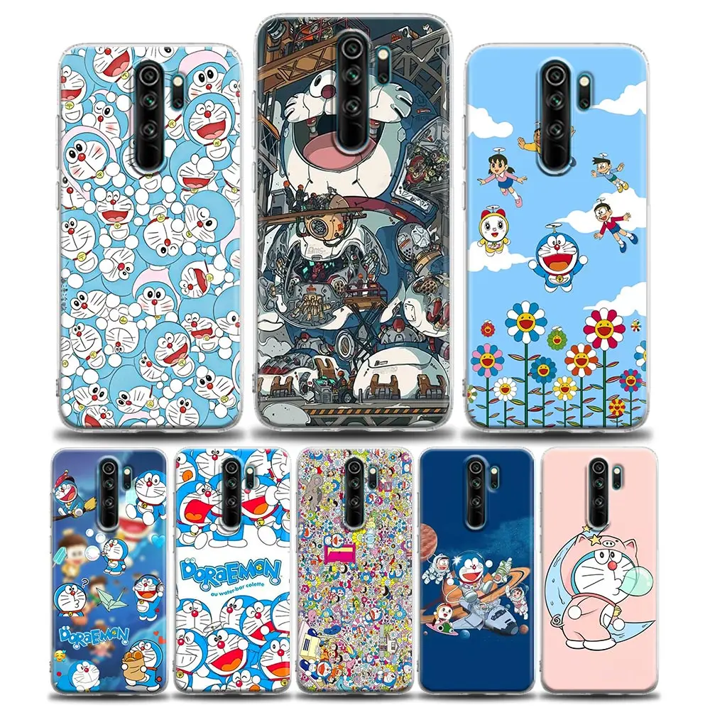 

Clear Case For Xiaomi Redmi Note 11 10 9 8 Pro 7 8A 10S 11S Soft Cute Cover Cute Cartoon Doraemon Anime For Redmi 8Pro K40 Coque