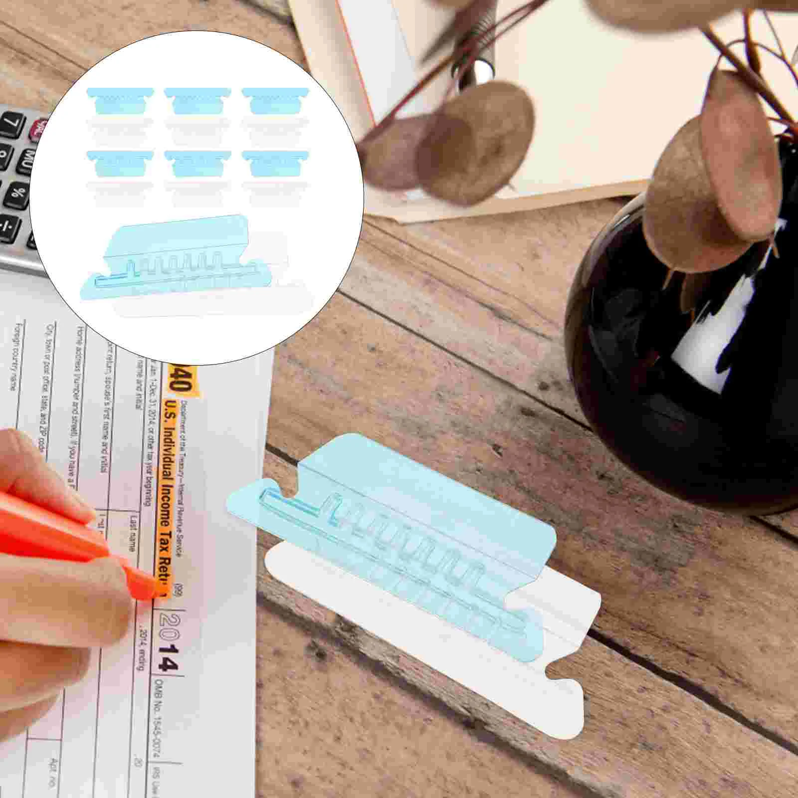 

20 Pcs File Dividers Tabs Binder Hang Labor Clip Folder Hanging Inserts Pp Folders