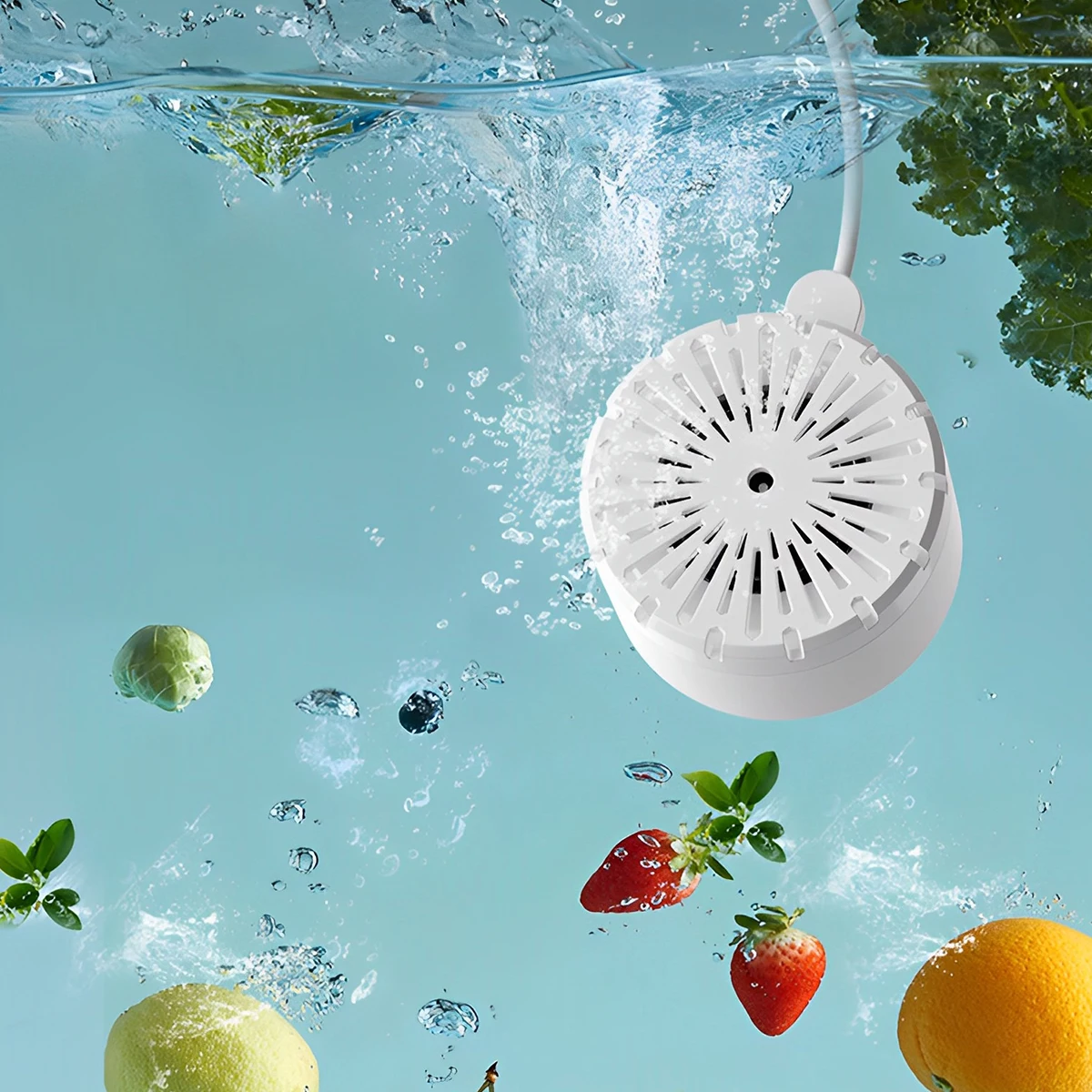 

L стиральная машина для фруктов и овощей, USB Перезаряжаемый очиститель для фруктов и овощей с технологией очистки OH-ion