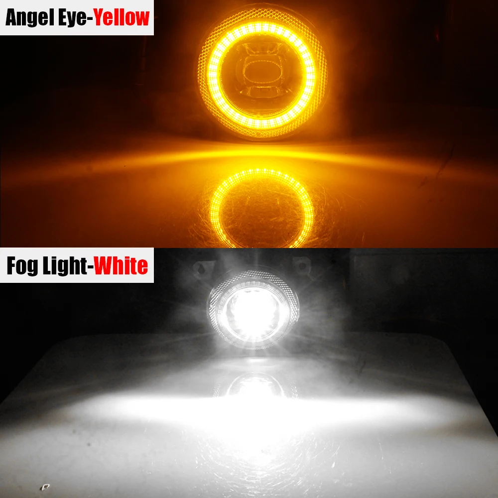 2X Автомобильный светодиодный противотуманный фонарь Canbus Angel Eye дневного света DRL для Audi A6 S6 C6 4F Estate/Sedan S-Line 2009-2011 (не подходит для Allroad Quattro)