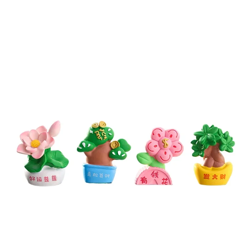 Qingsong Wealth Plant маленькие украшения офисная рабочая станция настольный инструмент