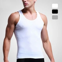 summer cotton mens vest bottoming fitness threaded camisole vest mens tank top fitness clothing men bodybuilding