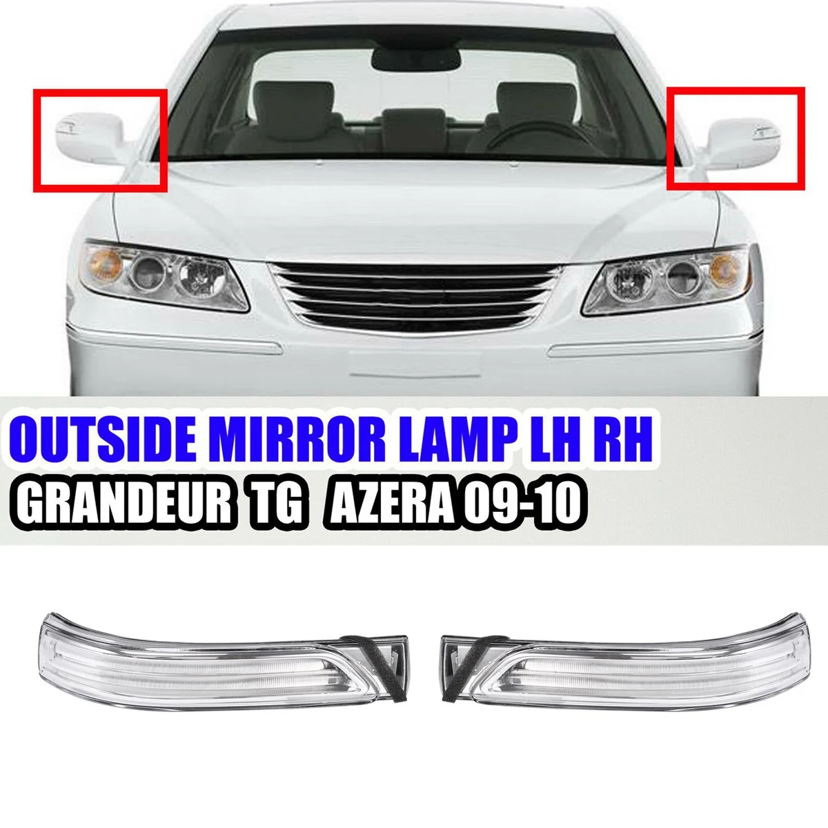 

876143L700 876143L710 Car Outside Mirror Lamp LH RH for Hyundai GRANDEUR AZERA 2009-2010