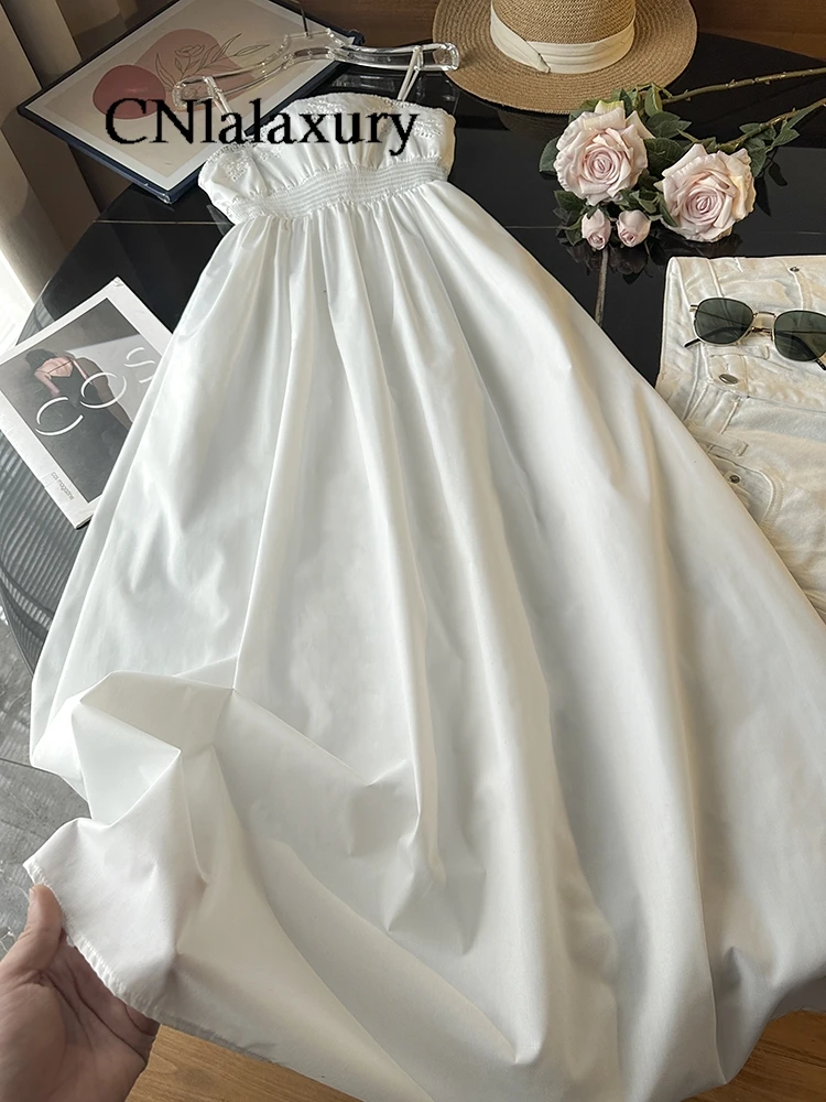 Повседневное летнее платье-слинг CNlalaxury женские бандажные платья-трапеции без