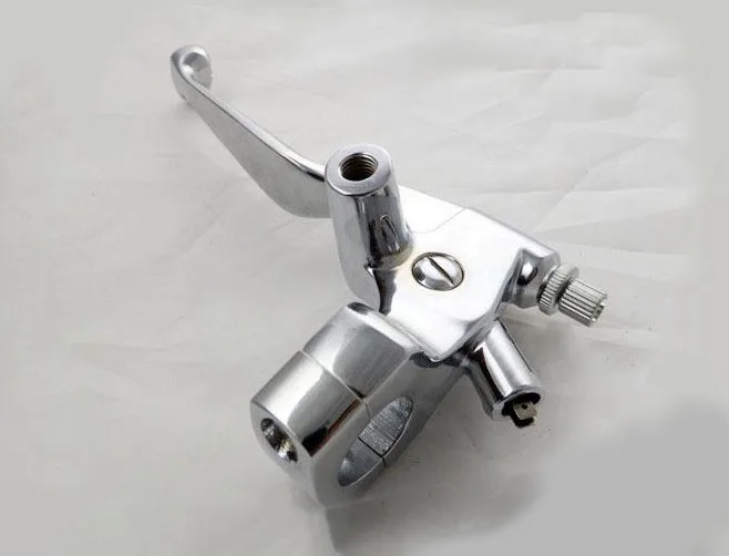 Хром 1 &quot25 мм с левой стороны руля Ручное управление сцепные Черепа Рычаг для Honda