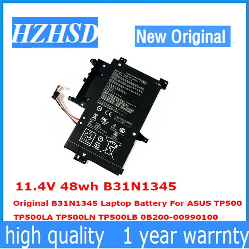11,4 в 48 Вт/ч B31N1345 оригинальный B31N1345 Аккумулятор для ноутбука ASUS TP500 TP500LA TP500LN TP500LB 0B200-00990100