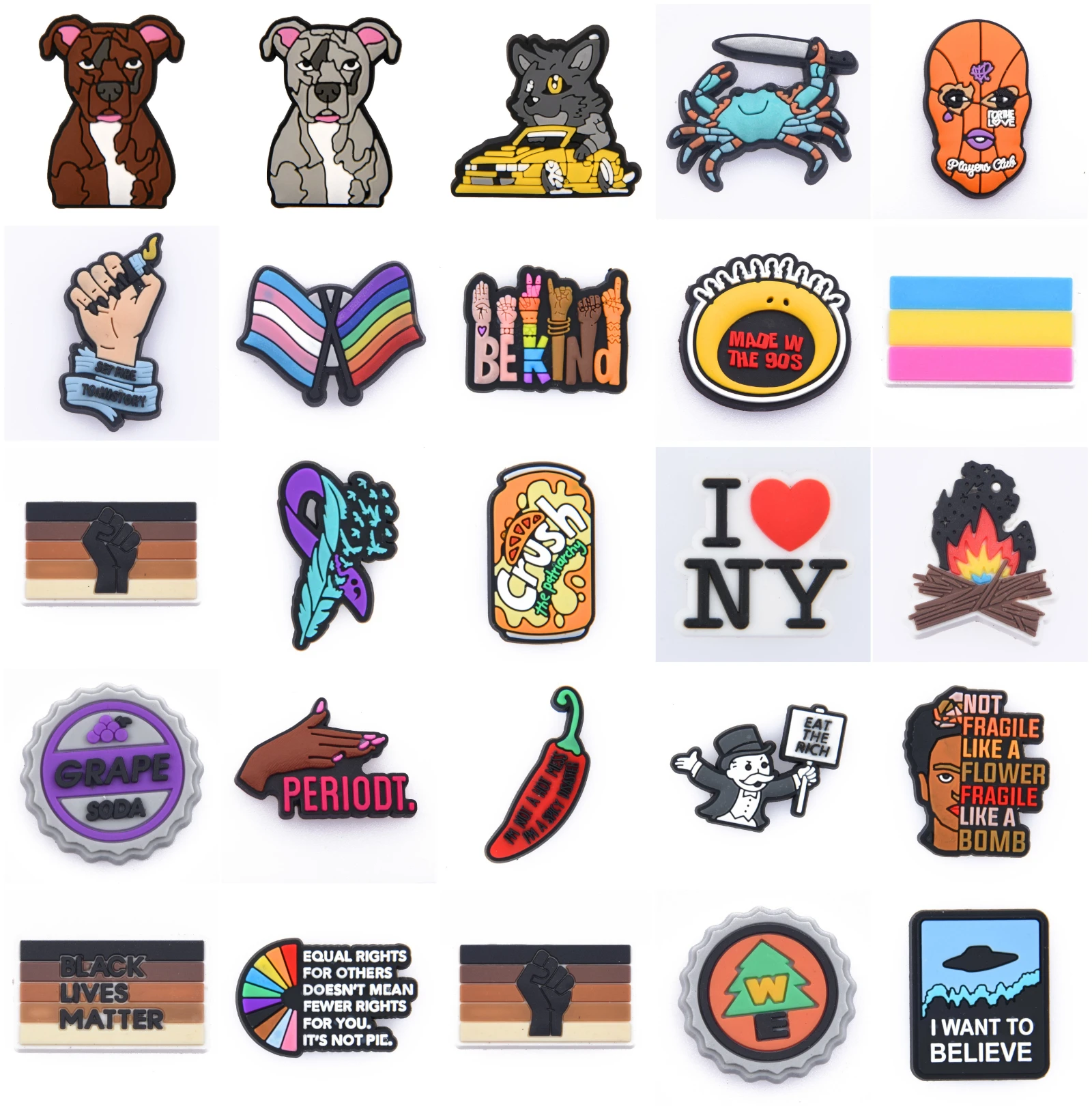 New Custom Good Quality 1 pcs PVC  Croc Accessories Garden Shoe Decorations Fit  For Croc Charms Birthday Gifts