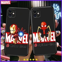 spiderman marvel phone cases for iphone 13 pro max case 12 11 pro max 8 plus 7plus 6s xr x xs 6 mini se mobile cell