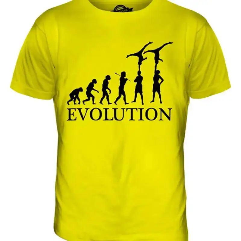 Фото Футболка GRUPPENGYMNASTIK EVOLUTION DES MENSCHEN HERREN, размеры XS, S, M, L, XL, 2XL №1