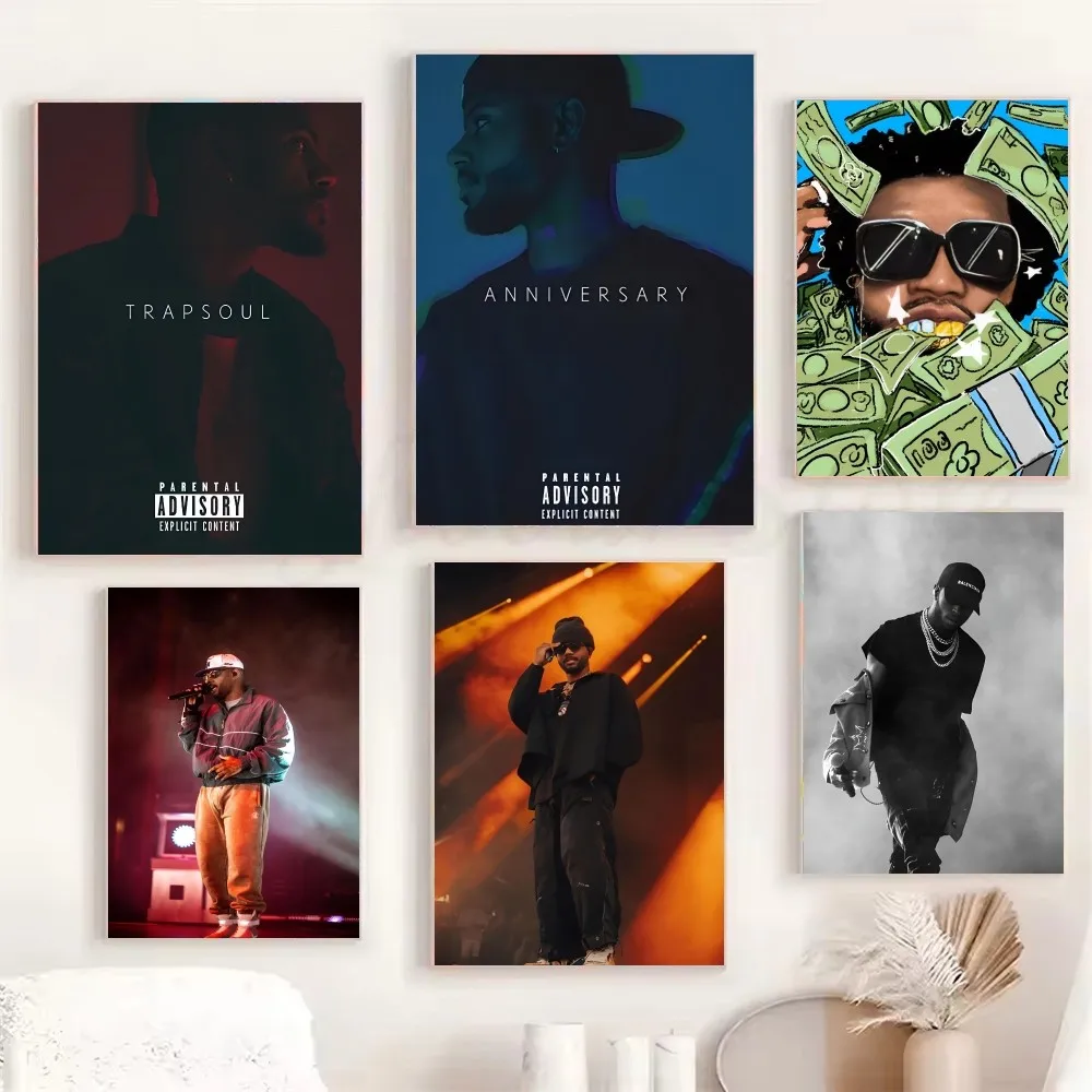 Рэпер Брайсон культиватор плакат самоклеящаяся художественная водостойкая